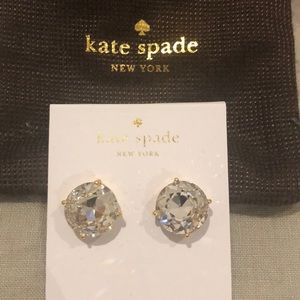 kate spade Jewelry - Kate Spade Clear Gem Stud Earrings kate spade Jewelry - Kate Spade Clear Gem Stud Earrings